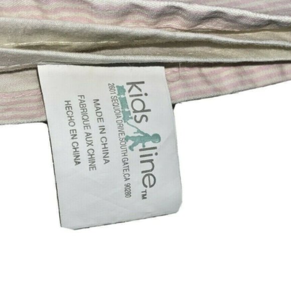 2 Kids Line Luxury Valances Curtains Pink White - Picture 5 of 7